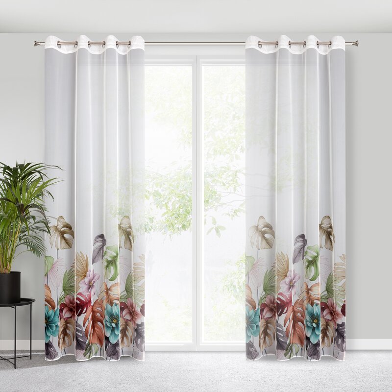 ZASŁONA GOTOWA NIKOLA 140 X 250 CM BIAŁY