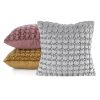 Poszewka velvet srebrna 45 x 45 cm – dodaje blasku wnętrzu