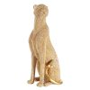 Figurka ceramiczna gepard złoty 12 x 8 x 23 cm – doda luksusu