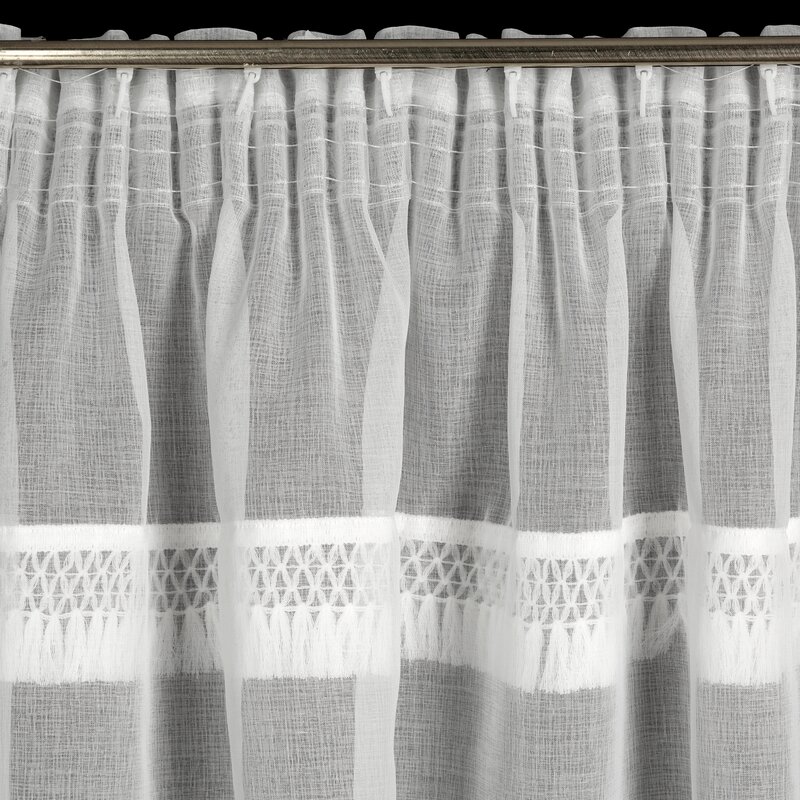 Firana gotowa Kira biała 140 x 270 cm – rozświetla wnętrze