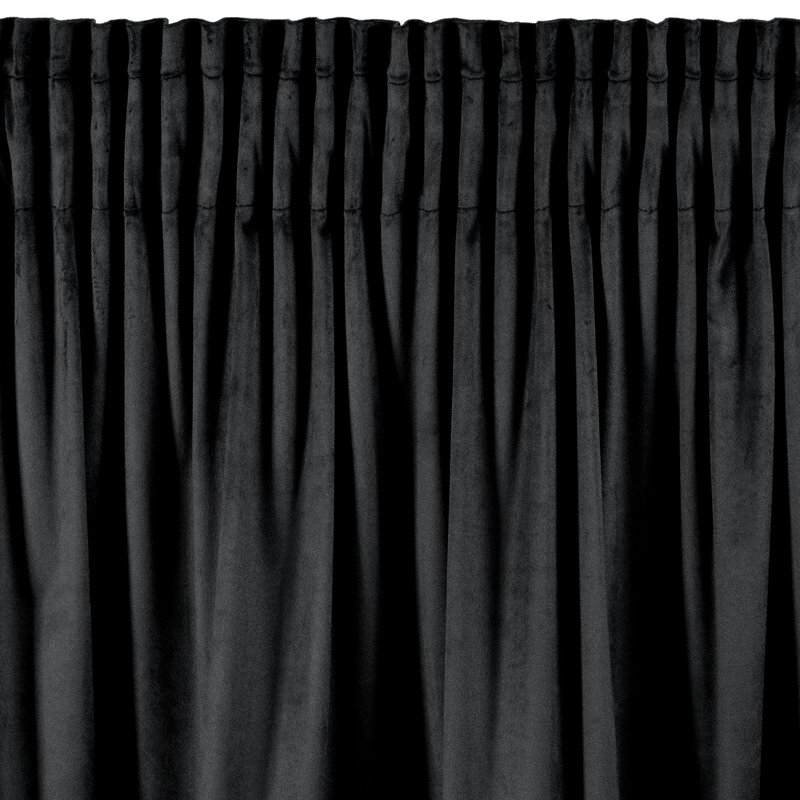 Zasłona gotowa Dani czarna 140 x 270 cm – zaciemnia pomieszczenie