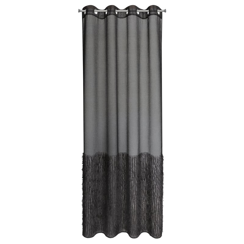 Zasłony gotowe Margaret2 czarne 140 x 250 cm – zaciemniające wnętrze