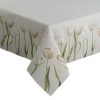 Obrus gobelinowy z tulipanami jasnopopielaty 140X180 – subtelny urok
