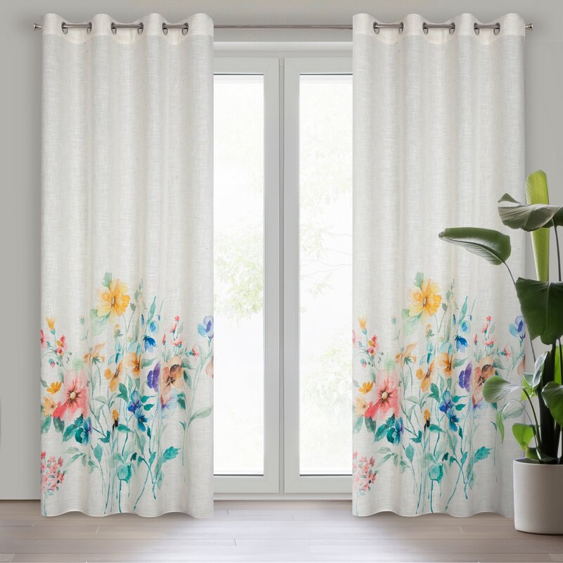 Zasłona gotowa AMELIA naturalna 140 X 260 CM – wprowadza świeżość