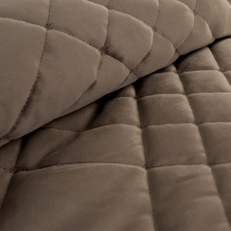 Narzuta velvet ria6 brązowa 170 x 210 cm – dodaje ciepła