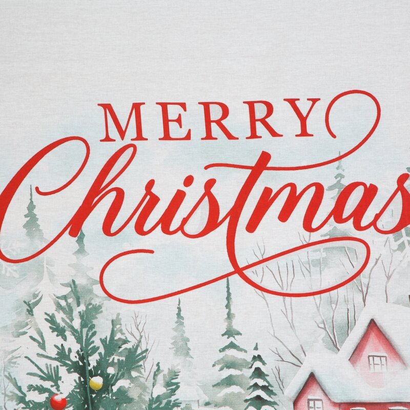 Pościel świąteczna Xmas czerwona 140 x 200 cm – 100% bawełna