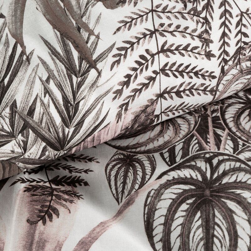 Pościel bawełniana Davos fioletowa 140 x 200 cm – dla egzotycznej sypialni