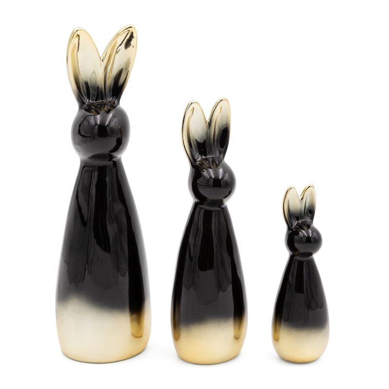 Figurka wielkanocna CZARNA 8x28x8 cm – doda blasku wnętrzu