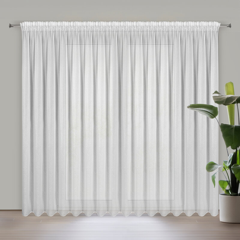 FIRANA GOTOWA TULSA NA TAŚMIE 300 X 270 CM BIAŁY