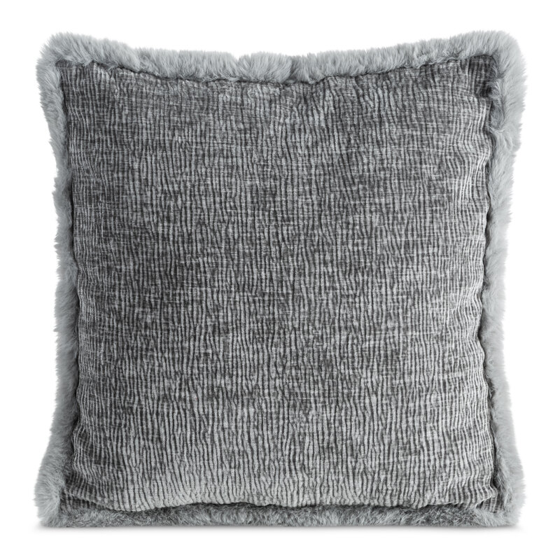 Poszewka szenilowa Blanca 03 stalowa 45 x 45 cm – doda przytulności