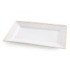 Patera ceramiczna Olivia biała 31 x 19 x 2 cm – idealna na przekąski