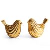 Figurka ceramiczna Vera (02) złota 16 X 9 X 12 CM – idealna do salonu i gabinetu
