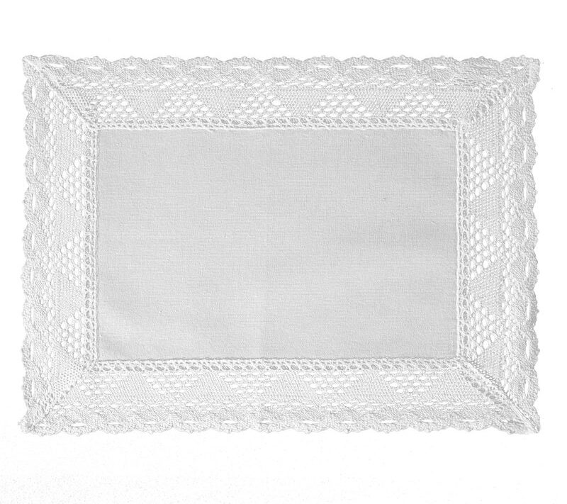 Obrus Nataly biały 30 X 40 CM – z elegancką koronką