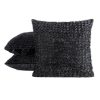 Poszewka dekoracyjna Tiffany czarna 45 x 45 cm – doda szyku sofie