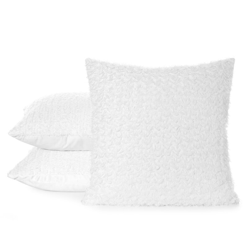 Poszewka dekoracyjna Tiffany biała 45 x 45 cm – doda przytulności