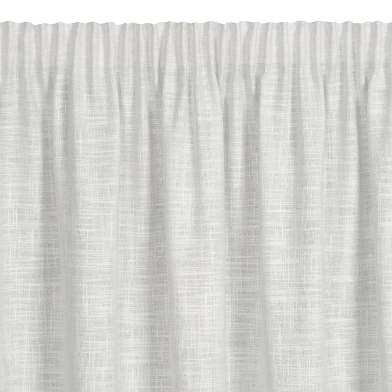 Zasłona gotowa kremowa 140 x 270 cm – rozjaśnia wnętrze
