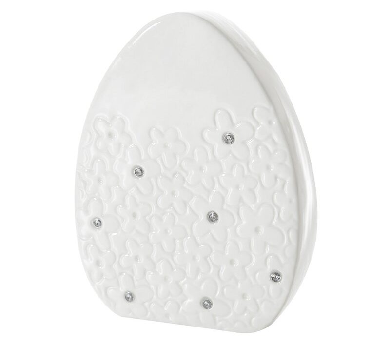Figurka wielkanocna EGG biała 11x4x15 cm – wprowadzi wiosenną świeżość