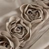 Zasłona welwetowa Roses 14 ciemnobeżowa 140 X 270 cm – miękki welwet