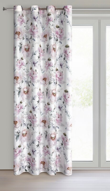 Zasłona gotowa Roselin biały 140 x 250 cm – wprowadza świeżość