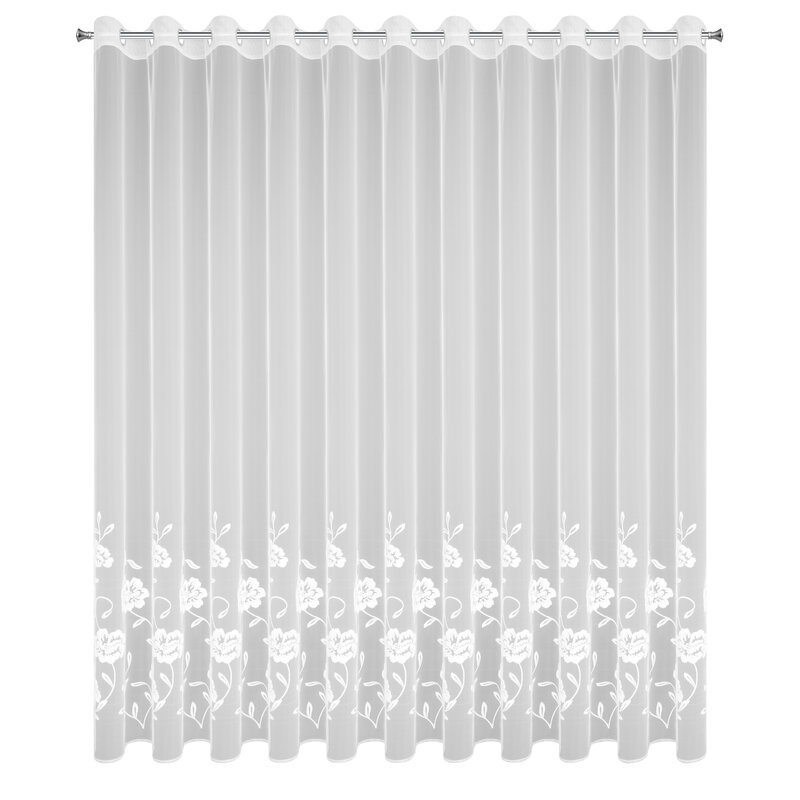 Firana gotowa Natali biała 350 x 250 cm – rozprasza światło
