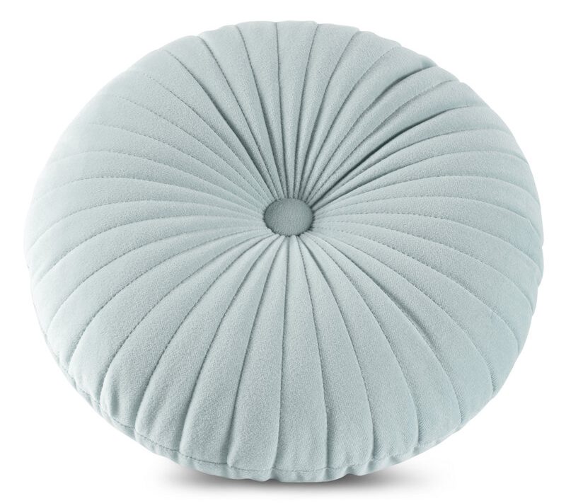 Poszewka welwetowa Velvet 68 srebrna fi 40 cm – miękka w dotyku