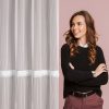 Firana gotowa Eliana biała 140 X 260 CM – delikatnie rozprasza światło
