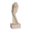 Figurka ceramiczna Logan beżowa 11 X 9 X 28 CM – artystyczna zaduma