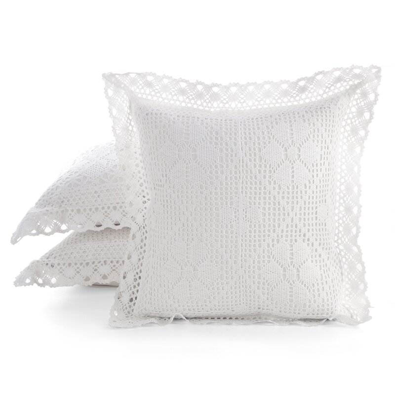 Poszewka nici Mirella biała 40 x 40 cm – doda uroku