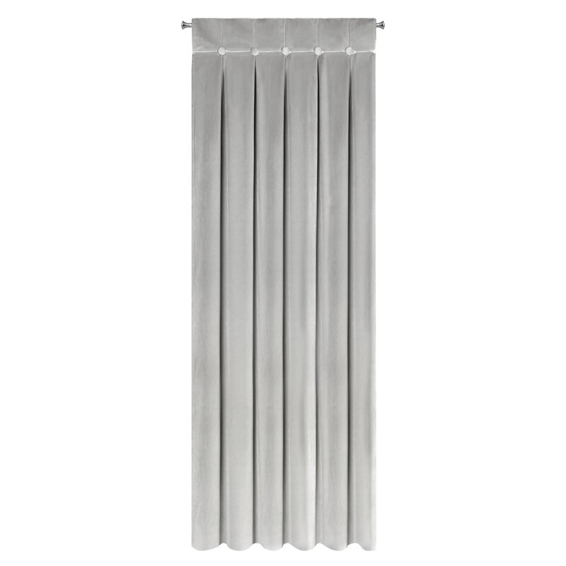 Zasłona gotowa Alita srebrna 140 x 250 cm – wprowadza blask