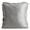 Poszewka futrzana Lily srebrna 45 x 45 cm – miękka i przytulna