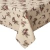 Obrus świąteczny beżowy 140 x 220 cm – 100% bawełna