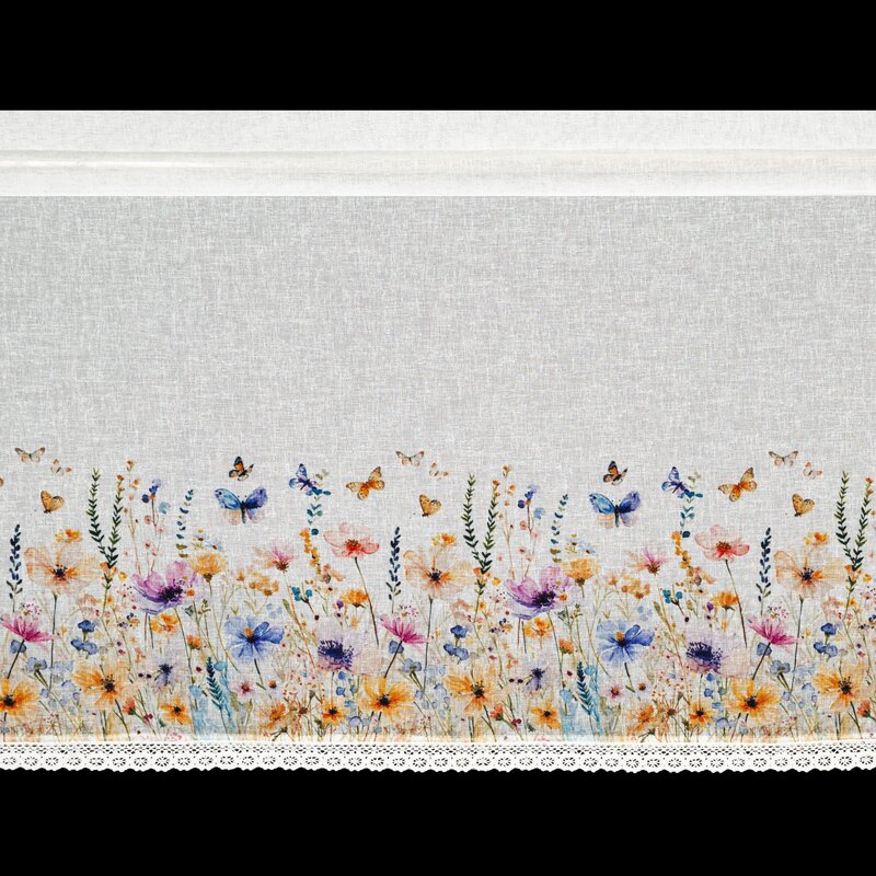 Firana gotowa Rozalie biała 150 x 60 cm – rozświetla wnętrze