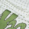 Bieżnik welwetowy Wiosna biały 35 X 140 cm – wielkanocny nadruk