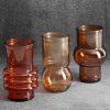 SZKŁO DEKORACYJNE 104053 10.5 X 10.5 X 17 CM POMARAŃCZOWY