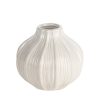 WAZON DEKORACYJNY GARET (01) O 16 X 15 CM KREMOWY