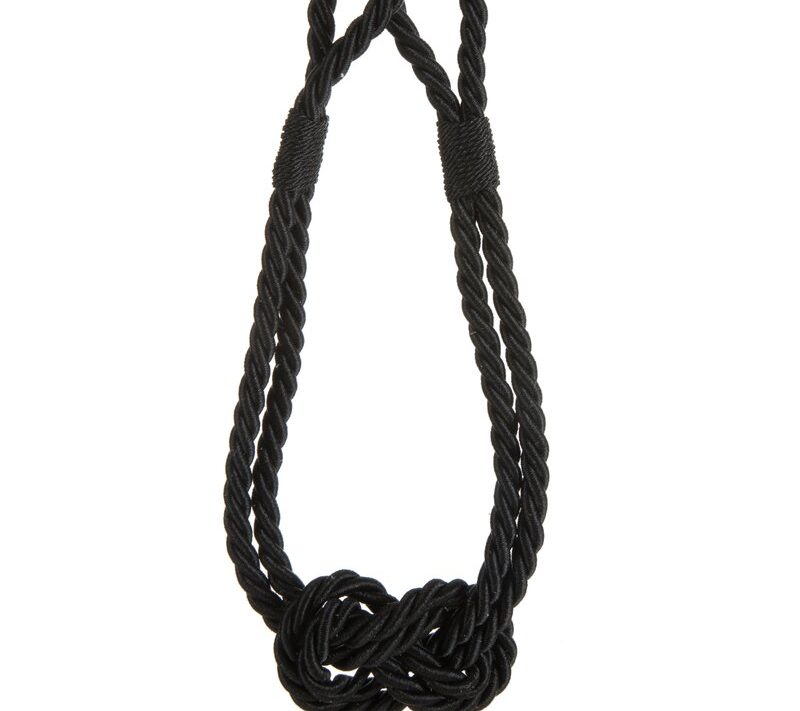 Sznur dekoracyjny Molly czarny 51 cm – podkreśla aranżację