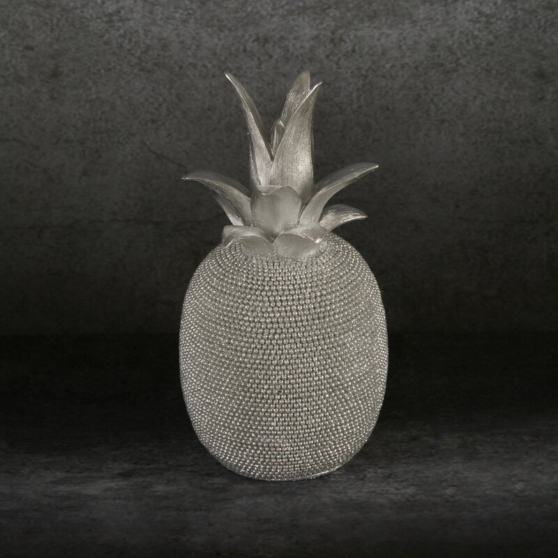 Figurka ceramiczna Eldo srebrna 11 x 11 x 22 cm – doda blasku wnętrzu