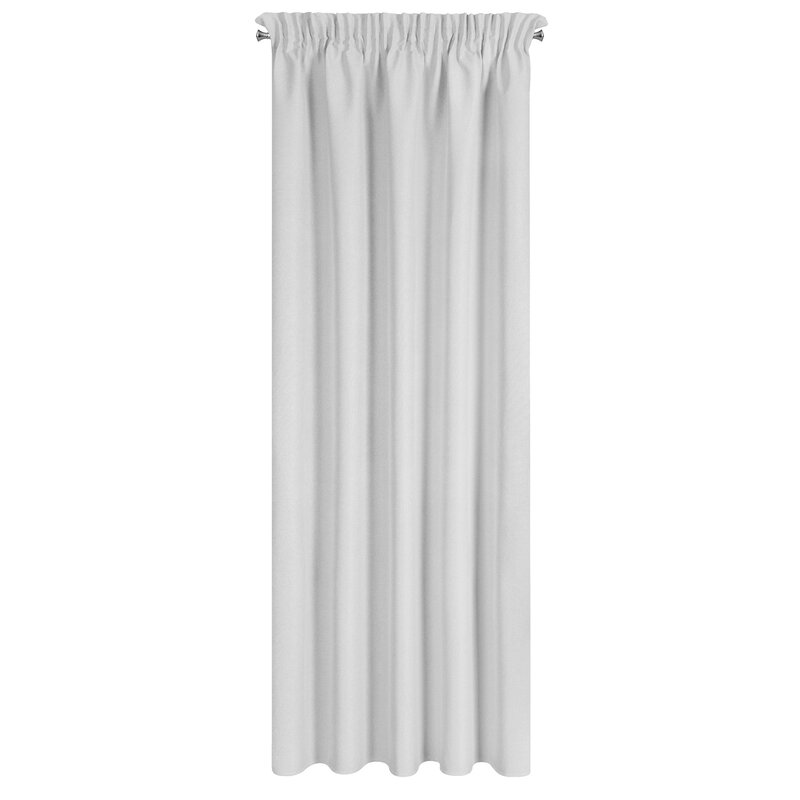 Zasłona gotowa Suzan srebrny 135 x 270 cm – zaciemnienie sypialni