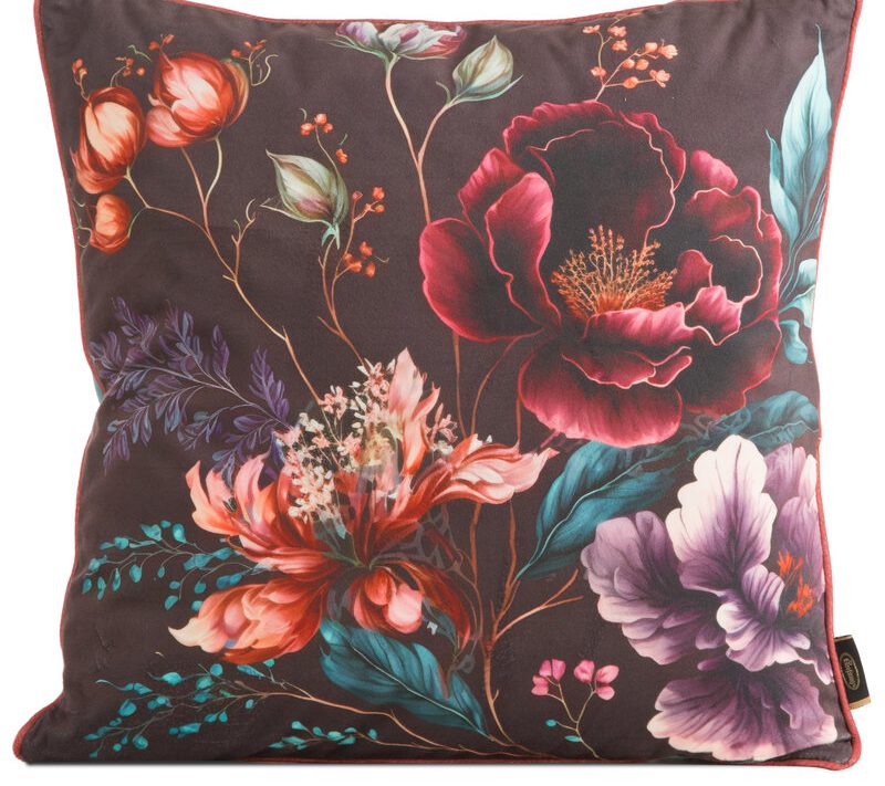 Poszewka velvet ceglasta 45 x 45 cm – doda przytulności