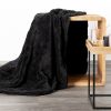 Koc flanelowy Caro stalowy 150 x 200 cm – otulający ciepłem