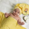 Ręcznik dla dziecka Baby69 żółty 100 x 100 cm – miękki i chłonny