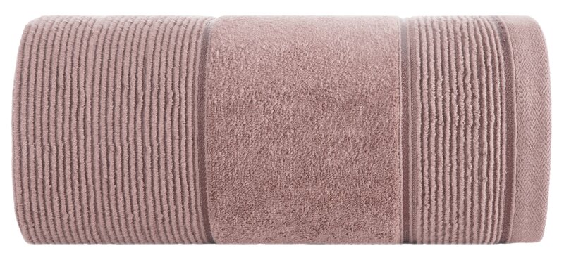 Ręcznik welurowy Emma pudrowy róż 50 X 90 cm – miękki i chłonny