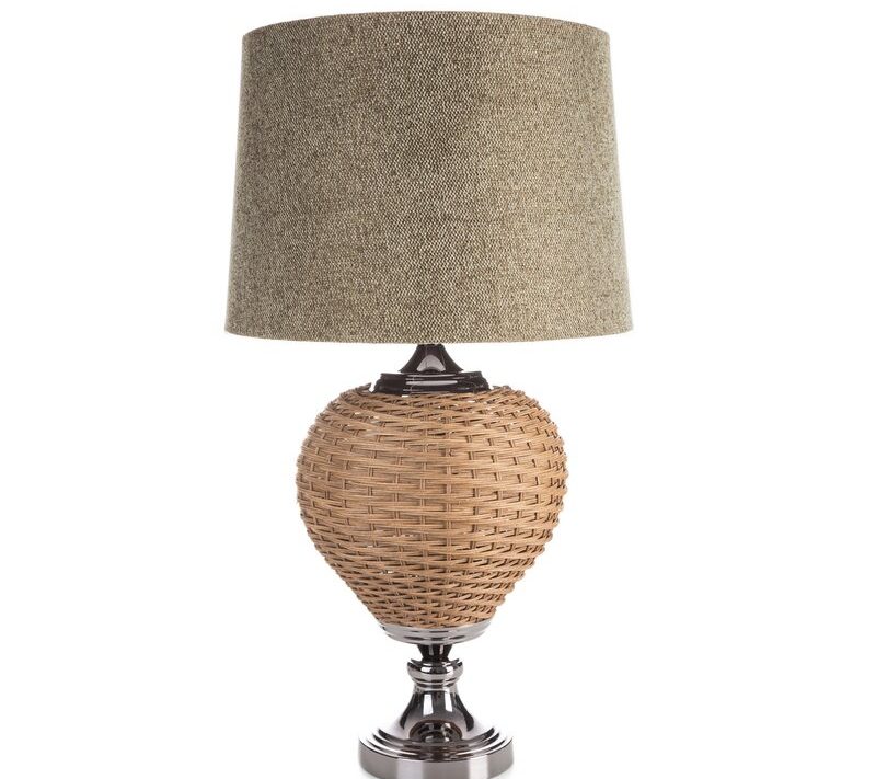 Lampa stołowa Pati beżowa 38 x 78 cm – subtelne oświetlenie