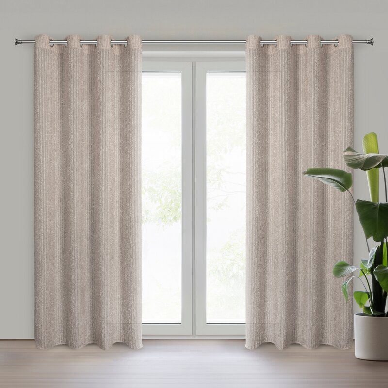 Zasłona gotowa Eva Minge beżowa 135 x 250 cm – filtruje światło