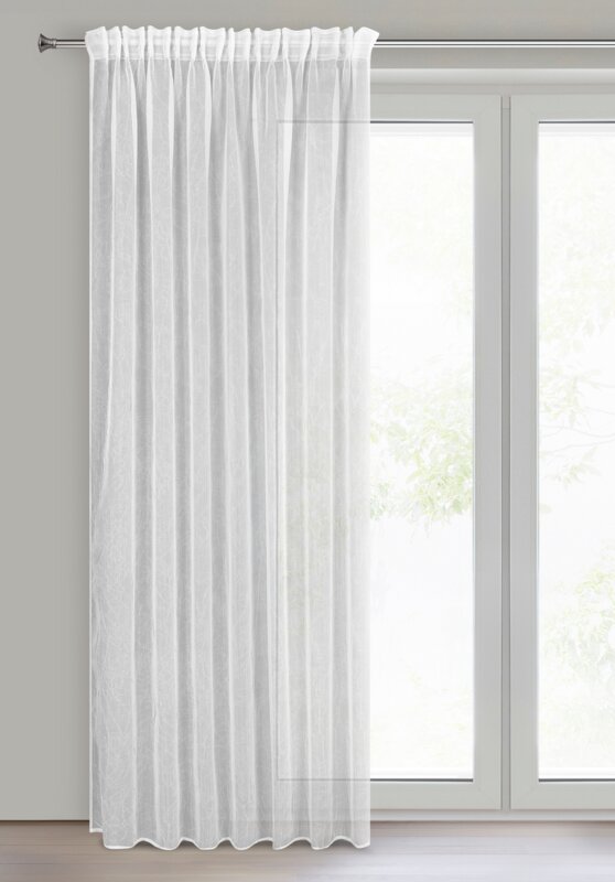 Firana gotowa Elia biała 140 x 270 cm – rozjaśnia wnętrze