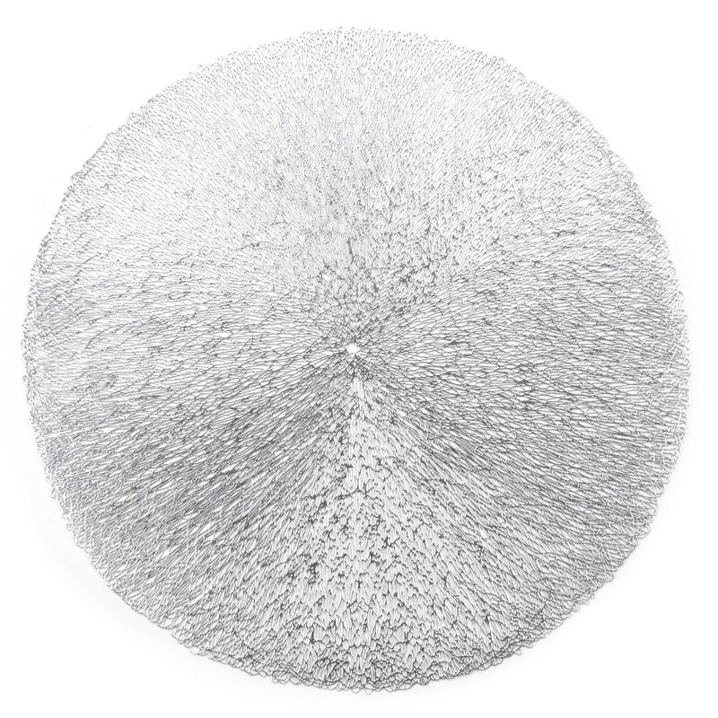 PODKŁADKA LINDA O 38 CM SREBRNY
