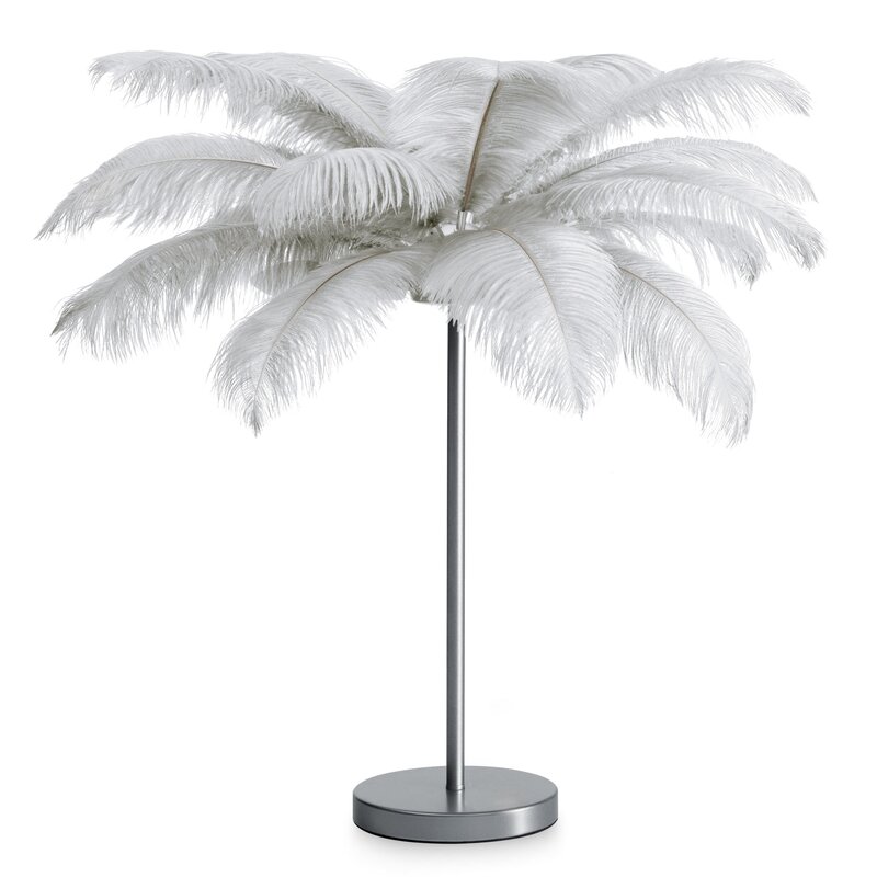 Lampa stojąca Feri srebrna 65 x 65 x 68 cm – doda blasku wnętrzu