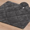 Dywanik bawełniany Chic stalowy 50 x 70 cm – miękki i komfortowy