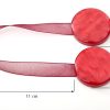 Upinacz magnetyczny czerwony 11 cm – stylowa dekoracja okna