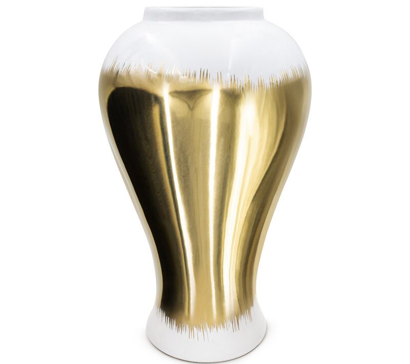 Wazon ceramiczny TALA (03) biały fi 27 x 47 cm – na suszone kwiaty